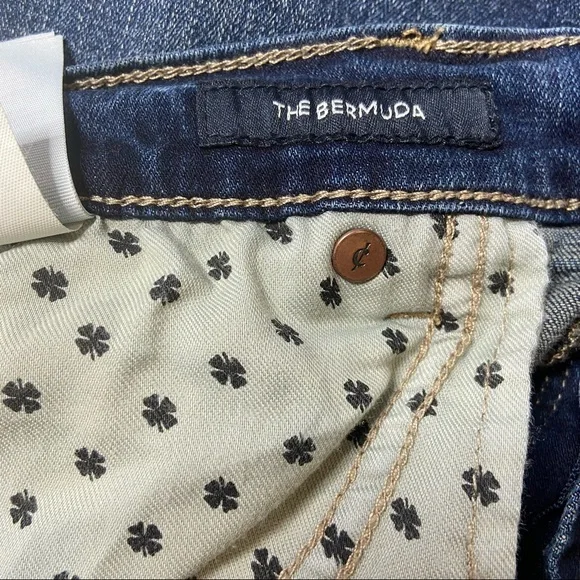 Lucky Brand Jeans The Bermuda Jean Shirts Sz 10 W 30 - Picture 8 of 10